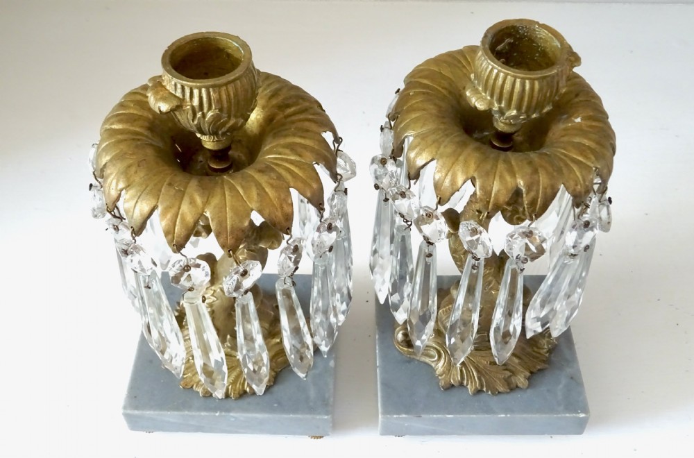 PAIR  BRONZE DOLPHIN CANDLESTICKS View IV