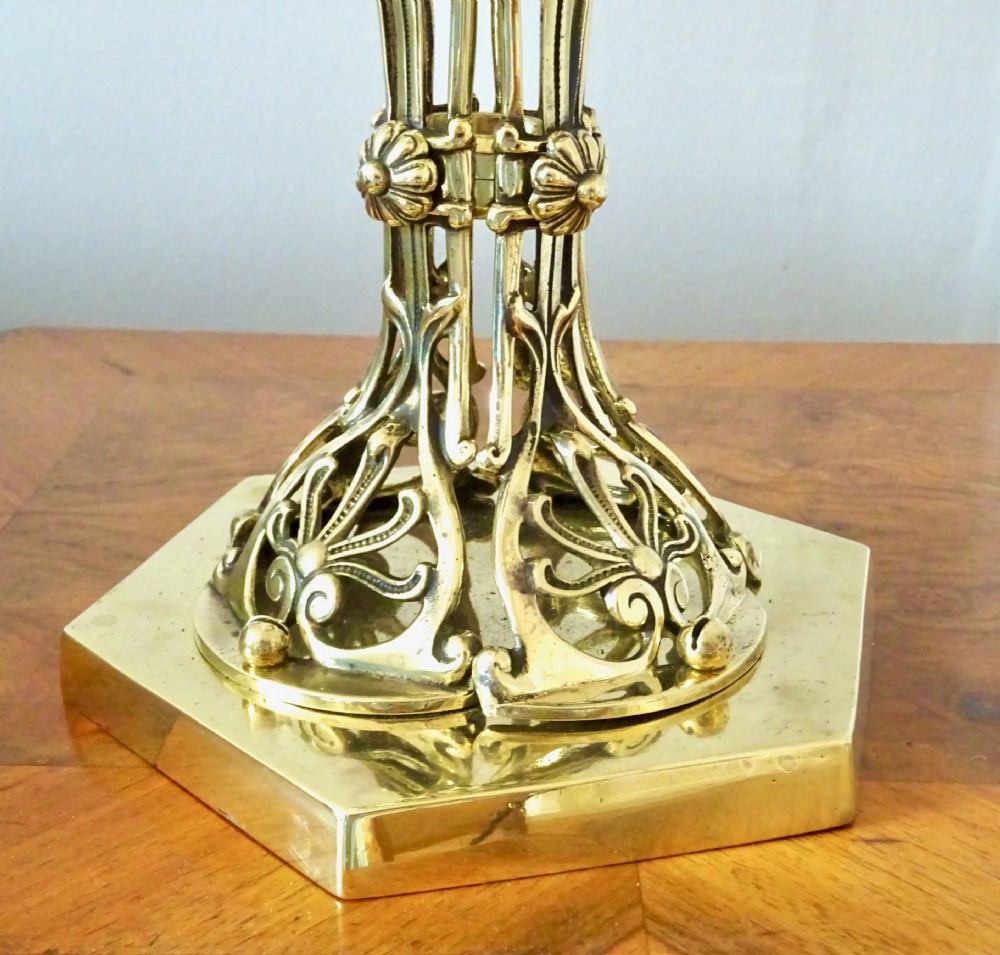 DECORATIVE HINKS OIL LAMP AND SHADE View III