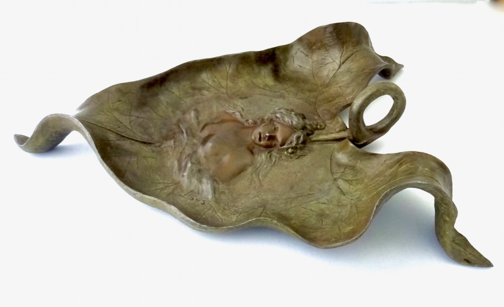 ART NOUVEAU  SIGNED LOYS POTET WALL PIECE View III