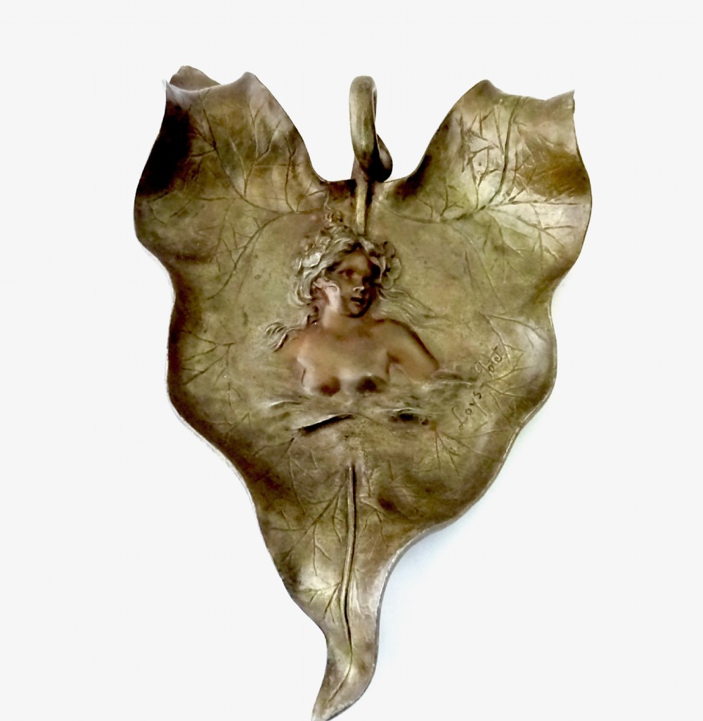 ART NOUVEAU  SIGNED LOYS POTET WALL PIECE View IV
