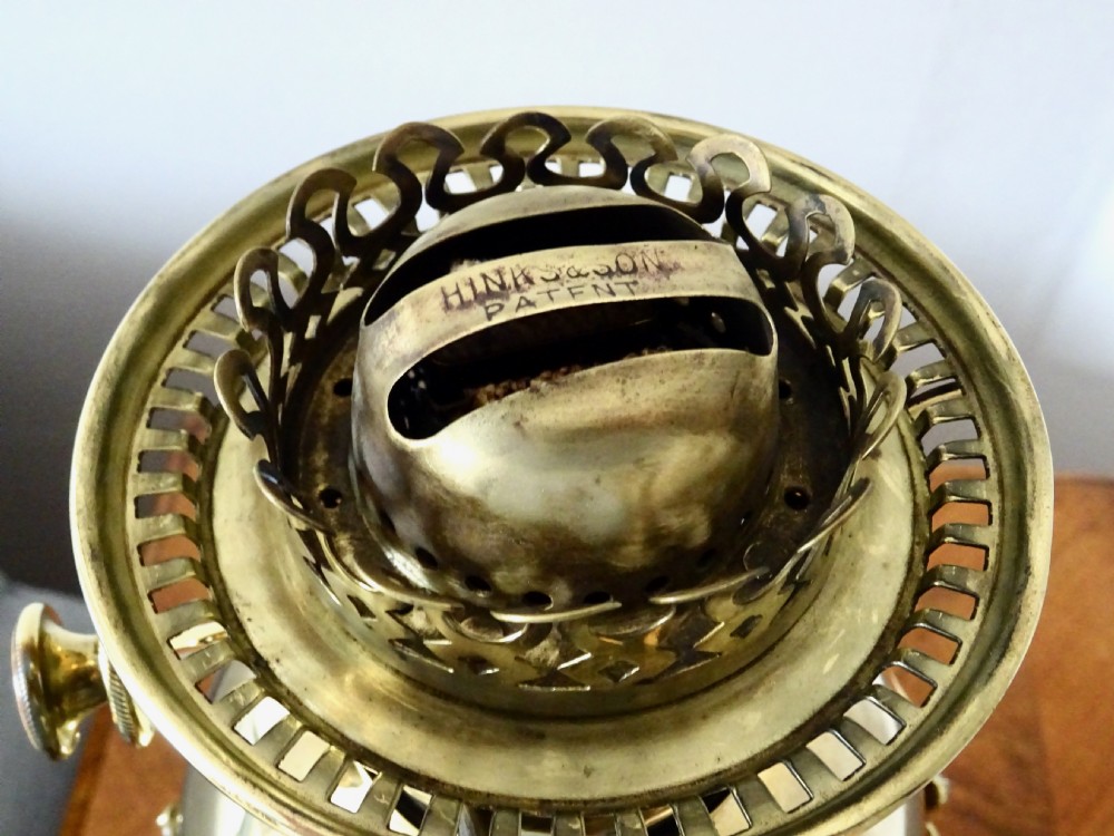 DECORATIVE HINKS OIL LAMP AND SHADE View VII