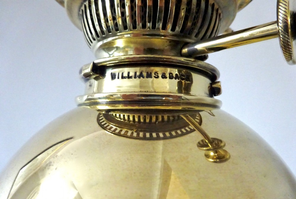DECORATIVE HINKS OIL LAMP AND SHADE View IX
