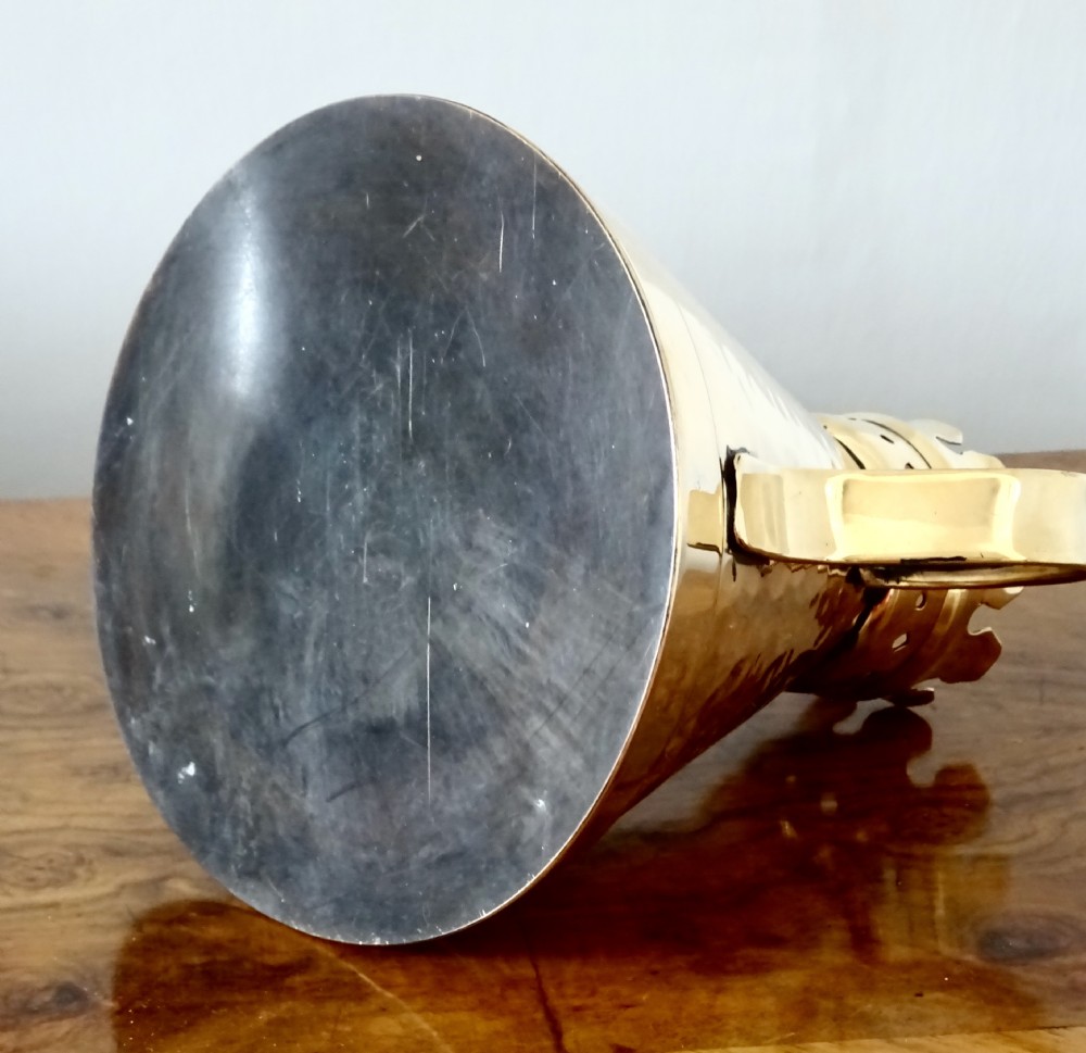 HANDMADE BRONZE  SIGNED CANDLE LAMP View V