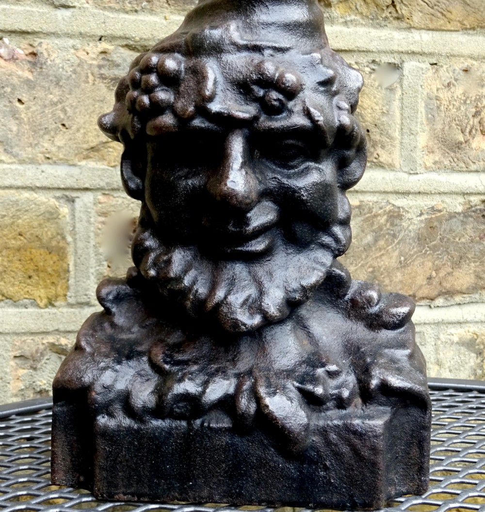 BACCHUS CAST IRON DOORSTOP View II
