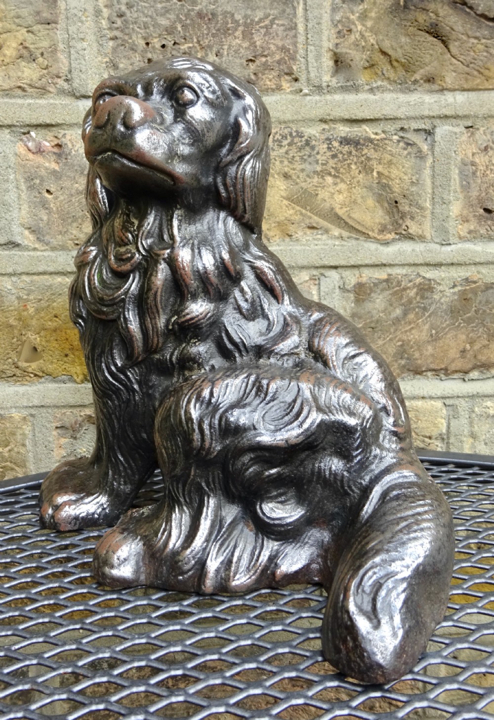 EARLY 20THC CAST IRON DOG DOORSTOP