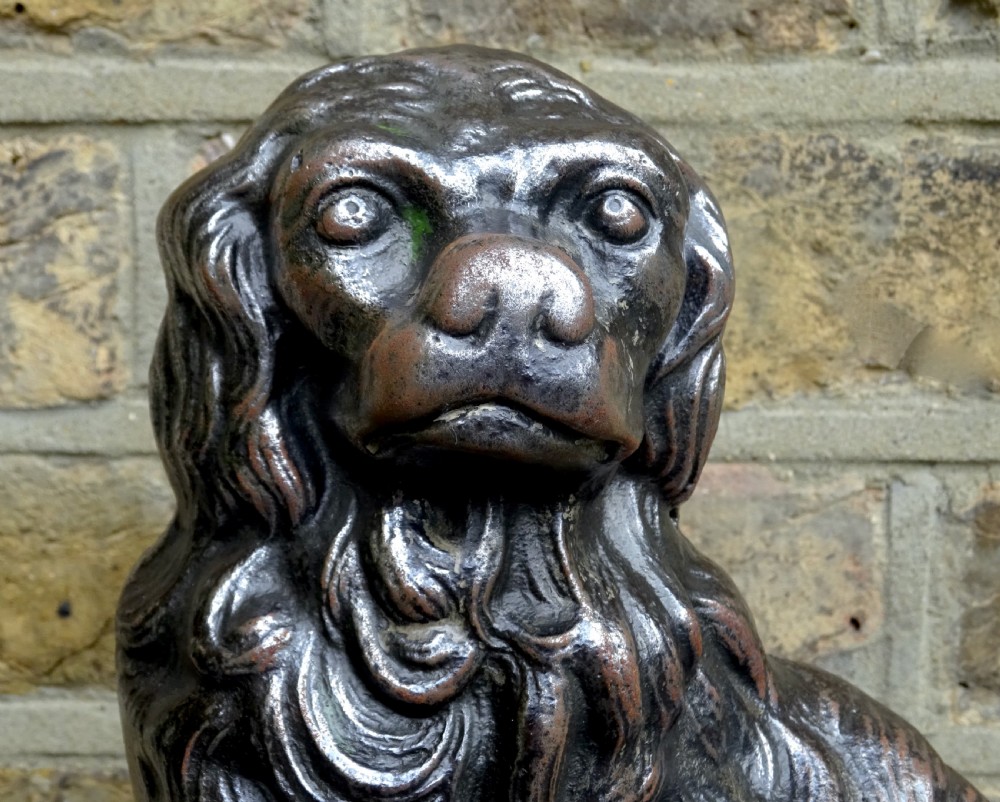 EARLY 20THC CAST IRON DOG DOORSTOP View III