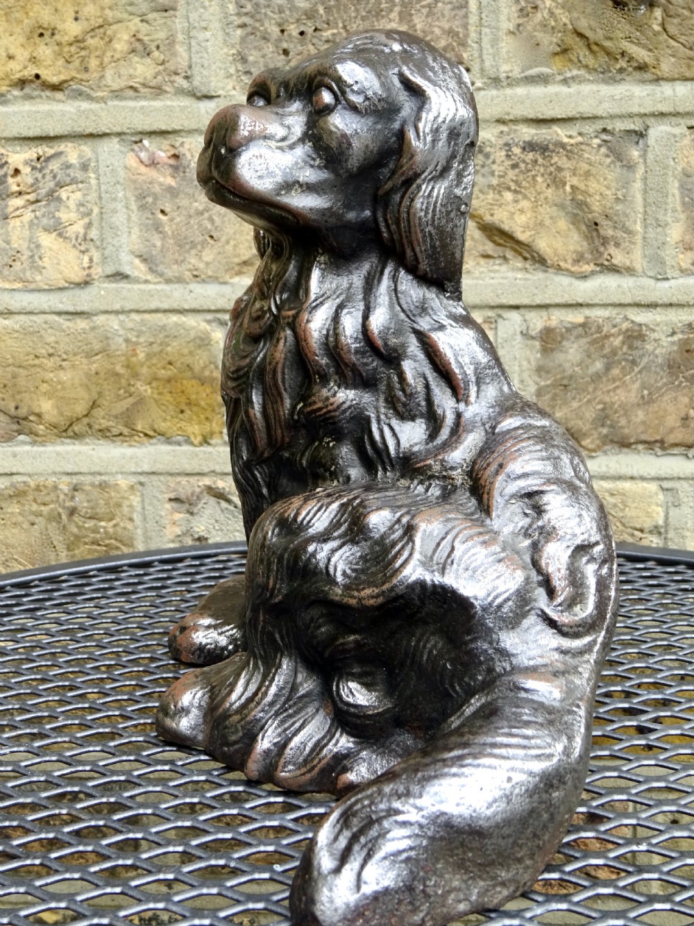 EARLY 20THC CAST IRON DOG DOORSTOP View V