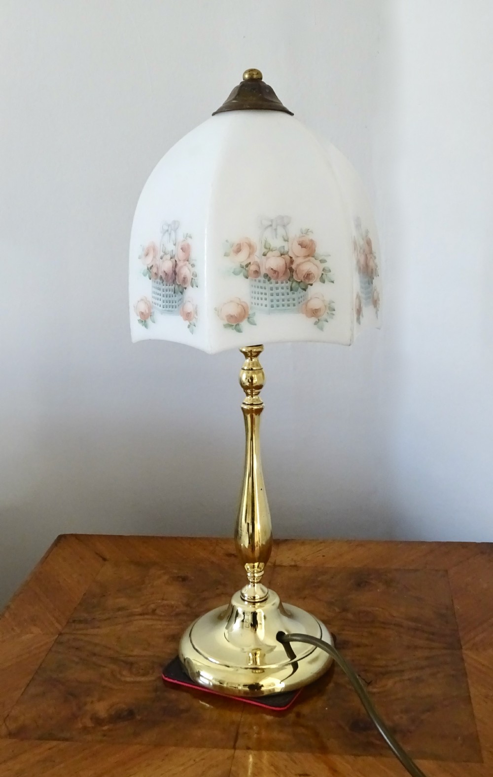 BRASS LAMP WITH OPTIONAL SHADE