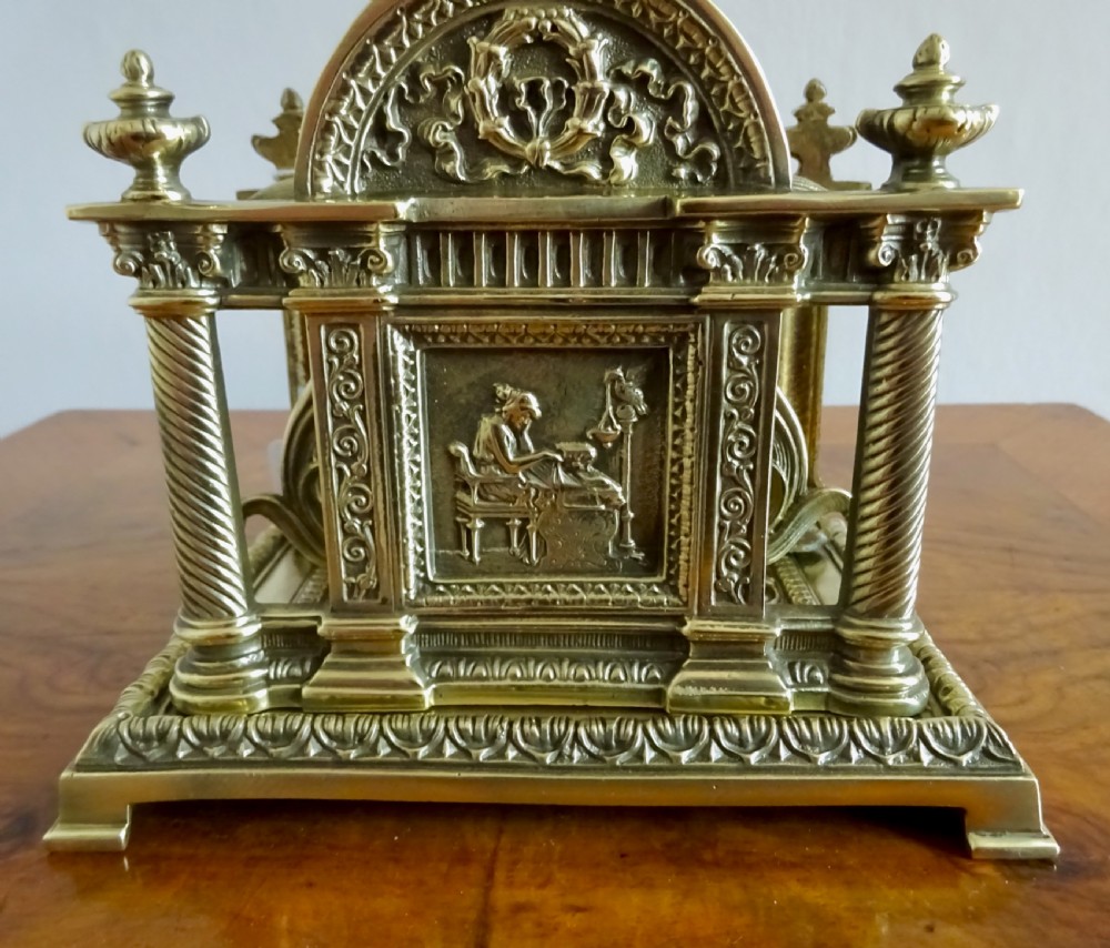 VICTORIAN BRASS LETTER RACK View II
