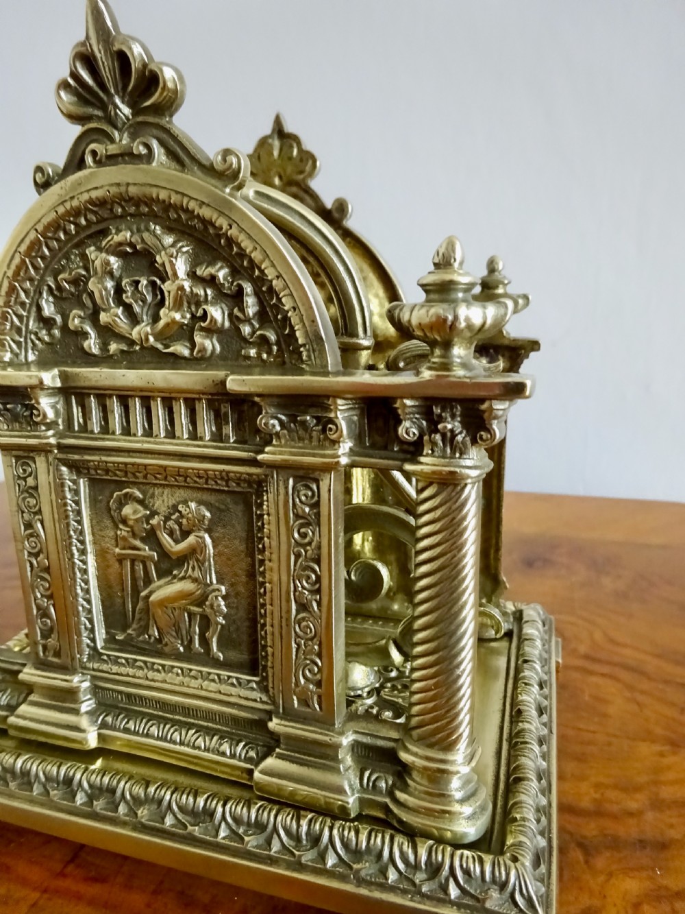 VICTORIAN BRASS LETTER RACK View IV