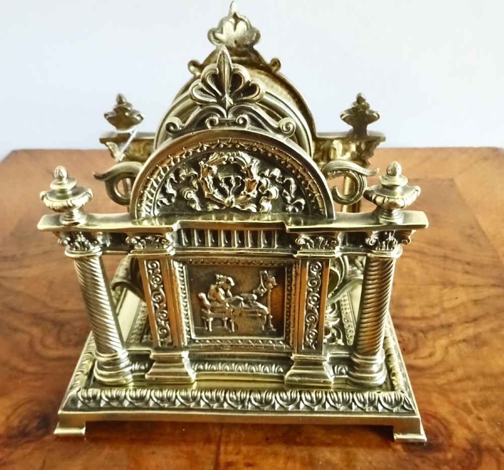 VICTORIAN BRASS LETTER RACK View VI