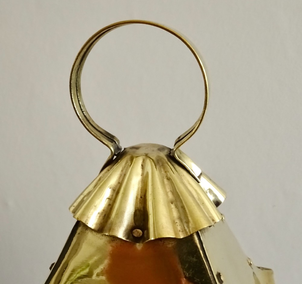 VICTORIAN BRASS CANDLE LANTERN View IV