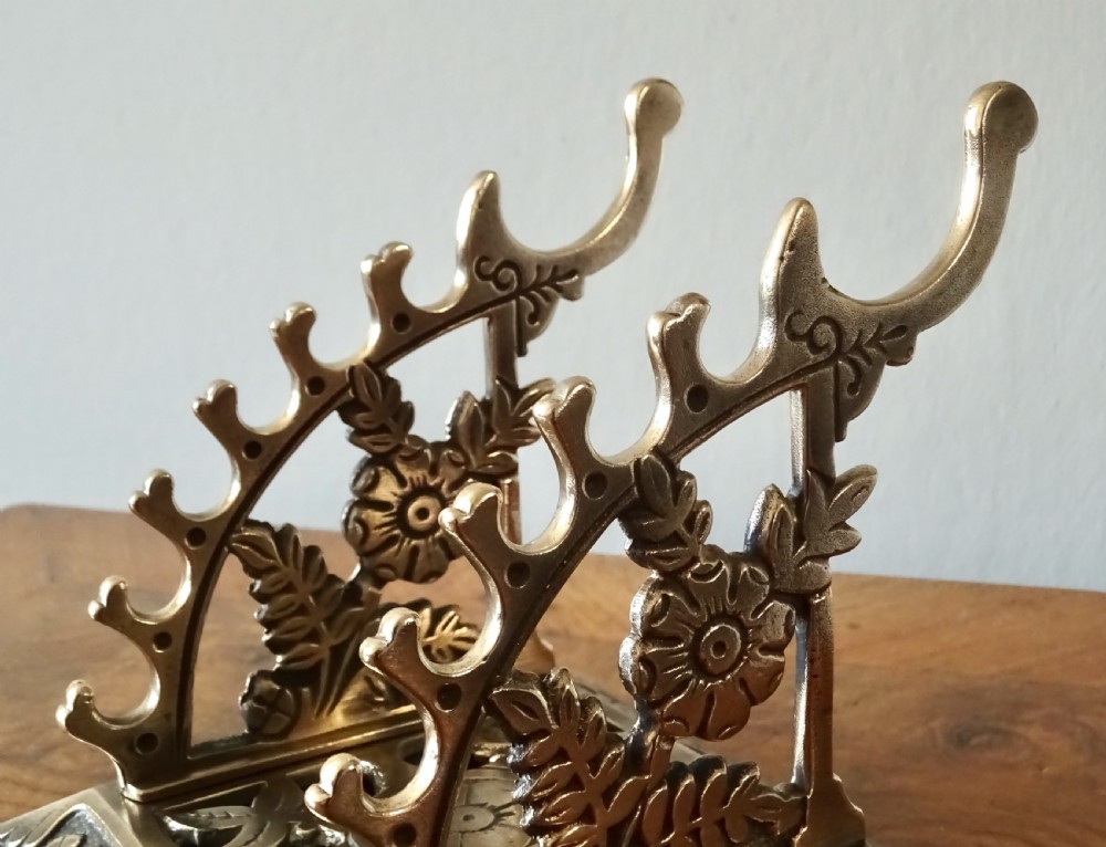VICTORIAN BRASS PEN RACK View V