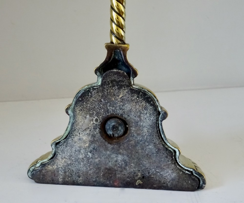 BRASS DOORSTOP WITH ORIGINAL IRON WEIGHTED BASE View III