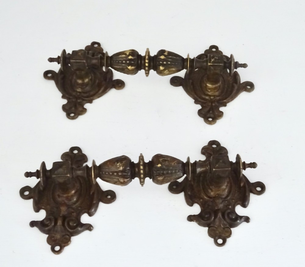 PAIR BRONZE VICTORIAN HANDLES View IX