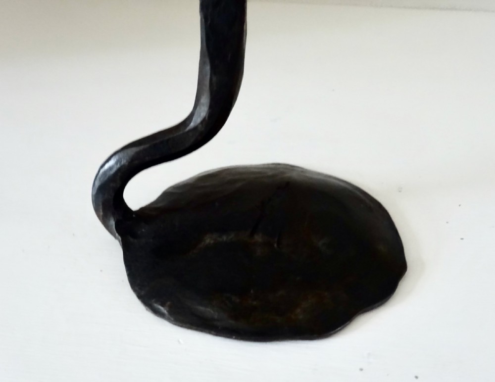 TALL SINGLE IRON CANDLESTICK View II