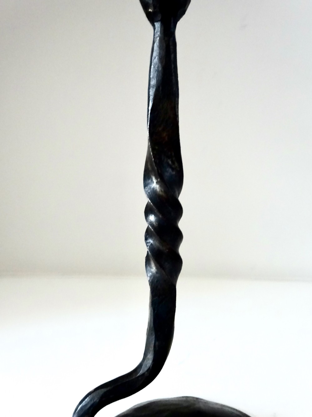 TALL SINGLE IRON CANDLESTICK View VI