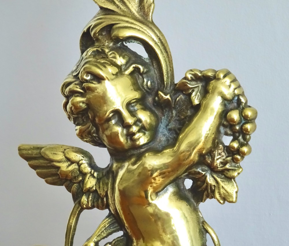 BRASS CHERUB DOORSTOP BY PEERAGE View V