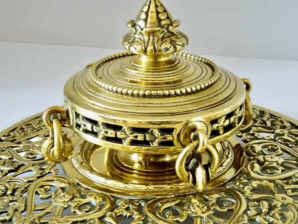 LARGE VICTORIAN INK POT HOLDER View III