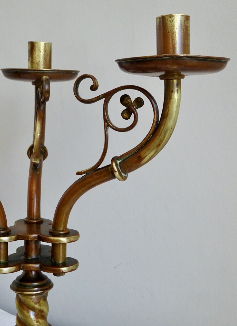 C1900-1930 A BRASS CANDLEABRA  View III
