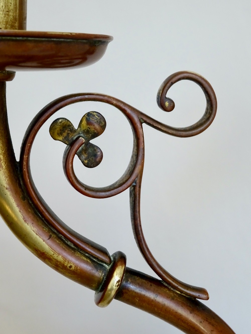 C1900-1930 A BRASS CANDLEABRA  View V