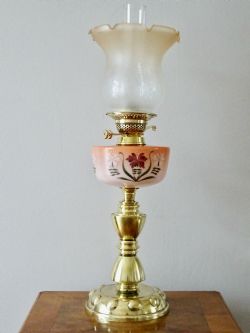 ART NOUVEAU OIL LAMP