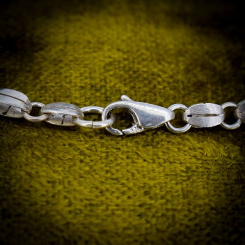 fig 4. Antique Cabochon Moonstone Hinged Sterling Silver Bracelet | Circa. 1900 | 7