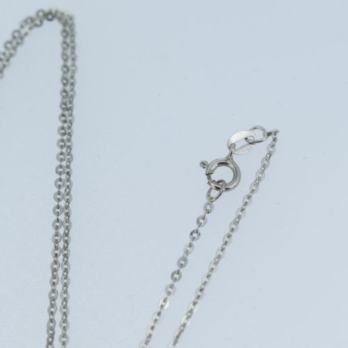 fig 4. Antique Paste and Marcasite Silver Drop Lavalier Pendant and Chain Necklace | Edwardian