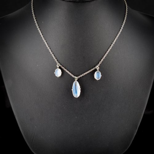 fig 1. Antique Moonstone Sterling Silver 20