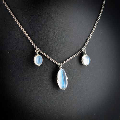 fig 2. Antique Moonstone Sterling Silver 20