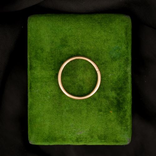 ANTIQUE LARGE 9CT GOLD SPLIT RING 24MM