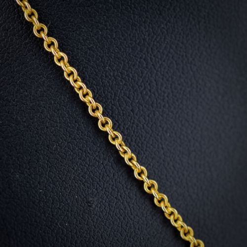 ANTIQUE PASTE 'AUSTRALIA' 15CT GOLD DROP PENDANT NECKLACE 165 - ADDITIONAL PHOTO 1