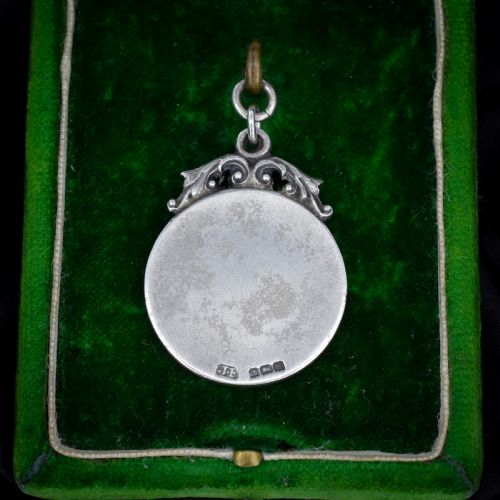 ART DECO 'CRICKET' MEDAL MEDALLION PENDANT DATED 1932 - ADDITIONAL PHOTO 5