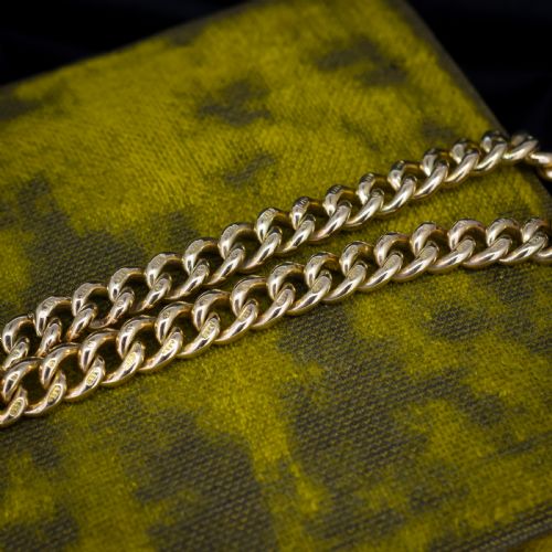 ANTIQUE HEART PADLOCK CURB 9CT GOLD BRACELET 75 - ADDITIONAL PHOTO 6
