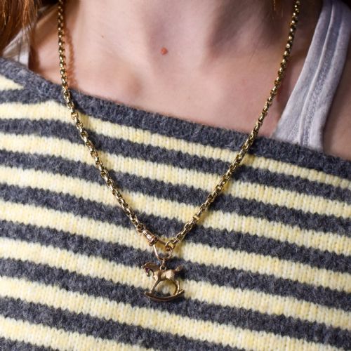 VINTAGE 9CT GOLD ROCKING HORSE CHARM PENDANT DATED 1967 - ADDITIONAL PHOTO 14