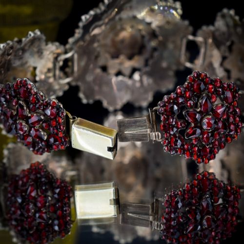 ANTIQUE VICTORIAN BOHEMIAN GARNET BRACELET CIRCA1890 - ADDITIONAL PHOTO 9
