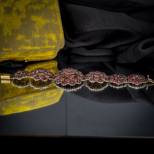 ANTIQUE VICTORIAN BOHEMIAN GARNET BRACELET CIRCA1890 - ADDITIONAL PHOTO 10