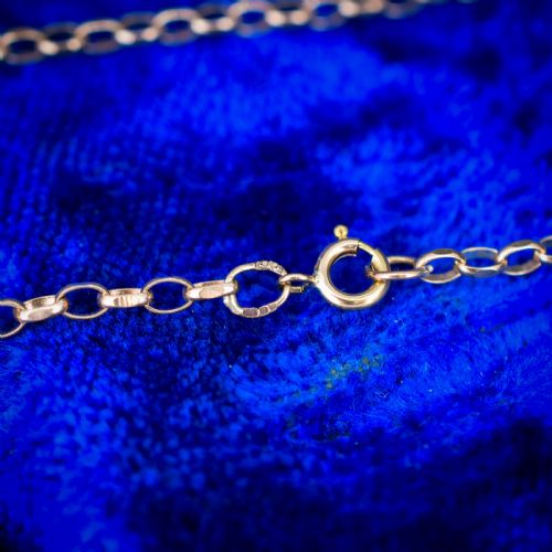 ANTIQUE 9CT GOLD ENGRAVED CROSS PENDANT NECKLACE 205 - ADDITIONAL PHOTO 9