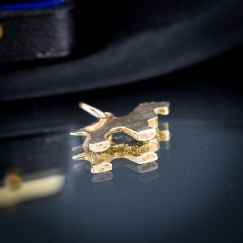 VINTAGE 9CT GOLD SPANIEL DOG CHARM PENDANT - ADDITIONAL PHOTO 5