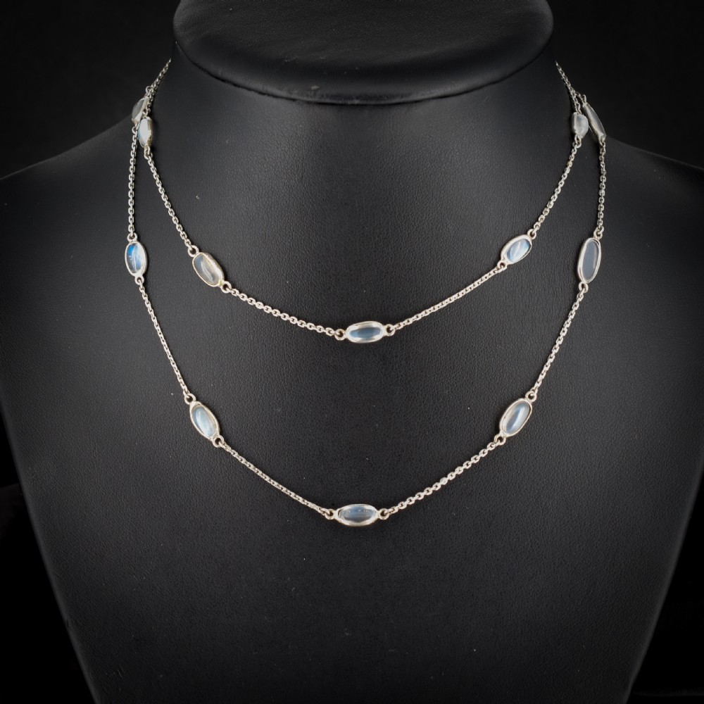 Antique Moonstone Sterling Silver 28