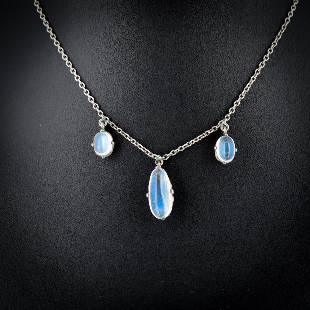 Antique Moonstone Sterling Silver 20