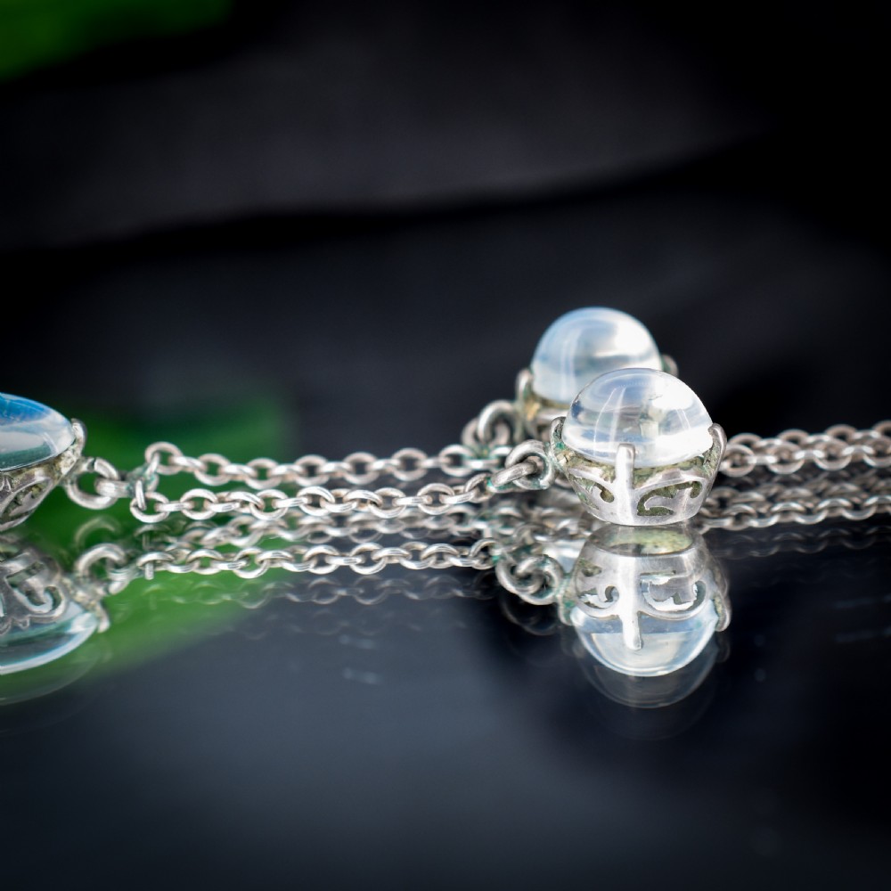 Antique Moonstone Sterling Silver 20