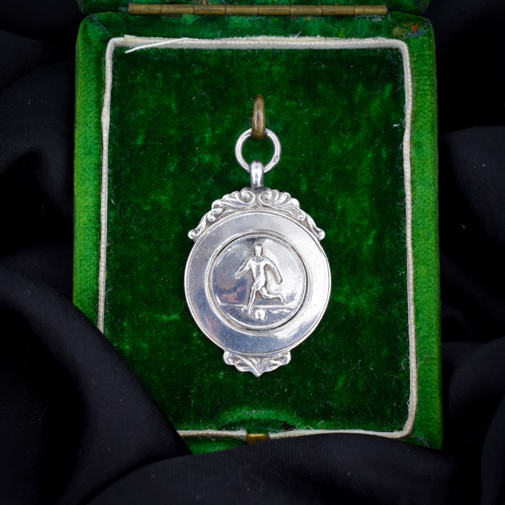 Art Deco 'Football' Medal Medallion Pendant | Dated 1927