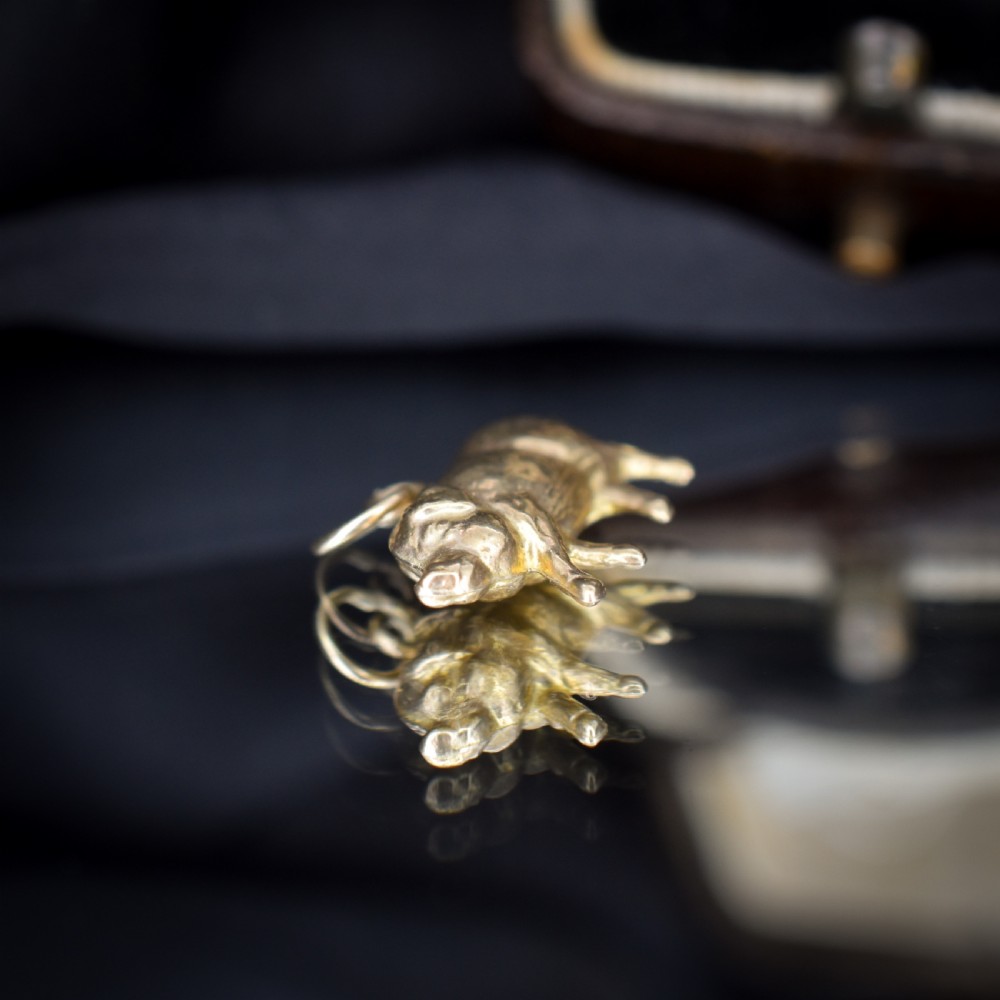 Vintage 9ct Gold Lucky Pig Charm Pendant | London 1963 View VIII