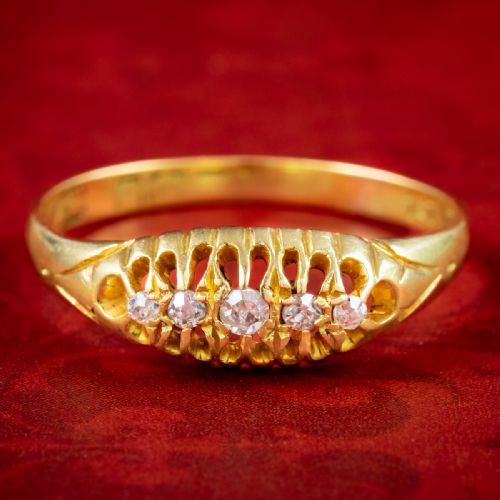 Antique Edwardian Five Stone Diamond Ring