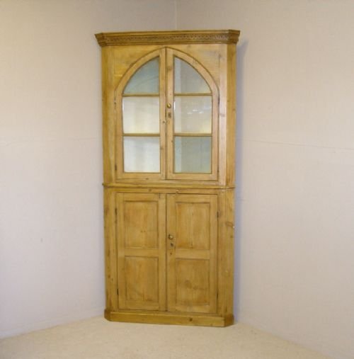 Georgian Pine Corner Cupboard