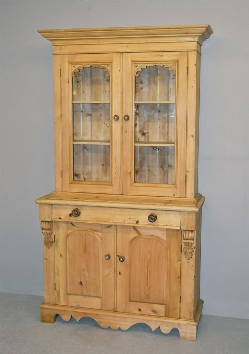 Glazed Pine Dresser Bookcase