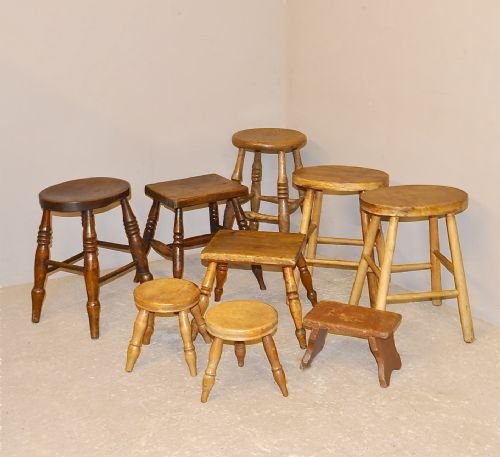 Collection C19th Stools

