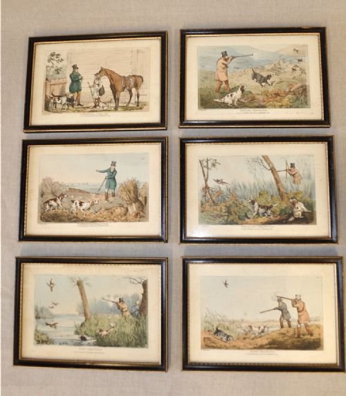 Set of Six Shooting Prints
