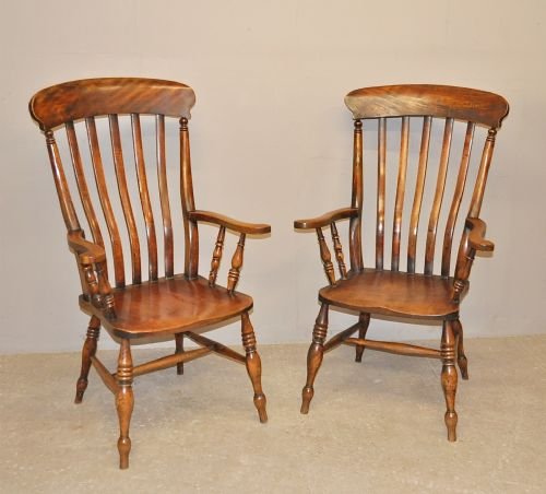 Pair Windsor Armchairs